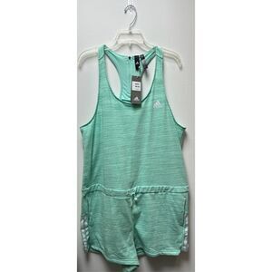 Adidas Women’s Sport 2 Street mint green racerback romper size XL. NWT #32-1226